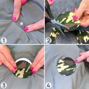 så fäster du en självhäftande lagningslapp