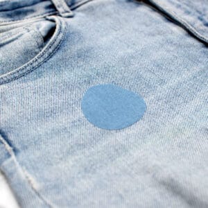 faststrykbara jeanslappar