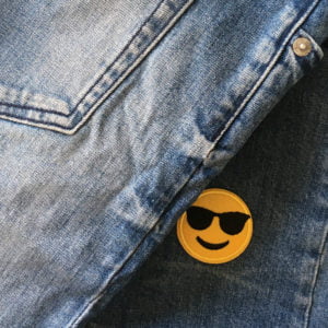 Patch - Emoji - Tygmärke - Solglasögon