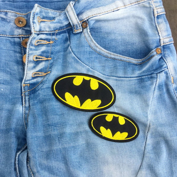 Tygmärke batman två storlekar på jeans