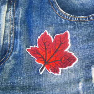 Löv Senhöst jeans - tygmärke