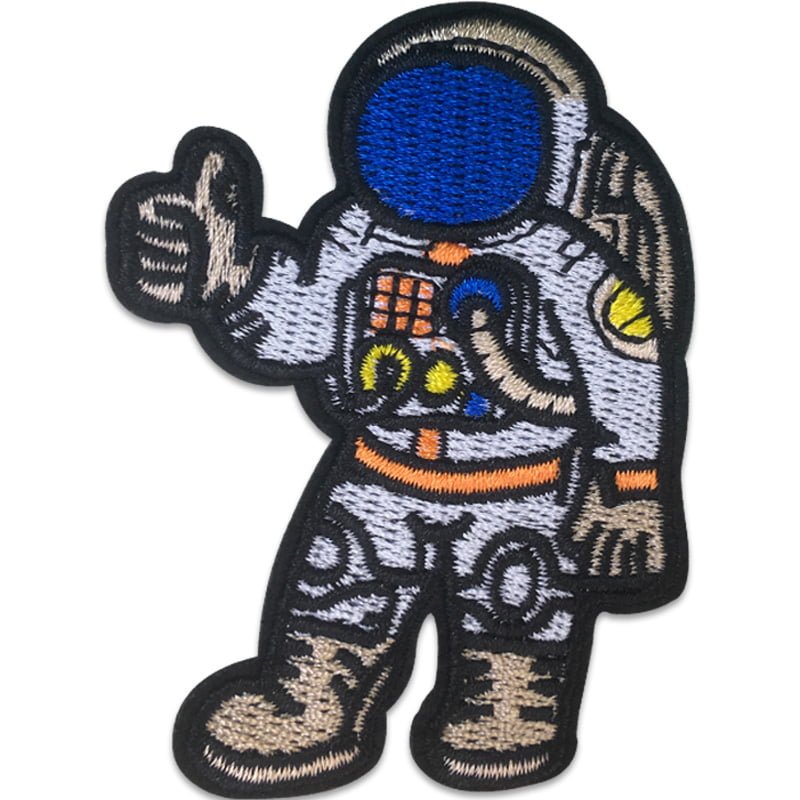 Astronaut tummen upp - Tygmärke