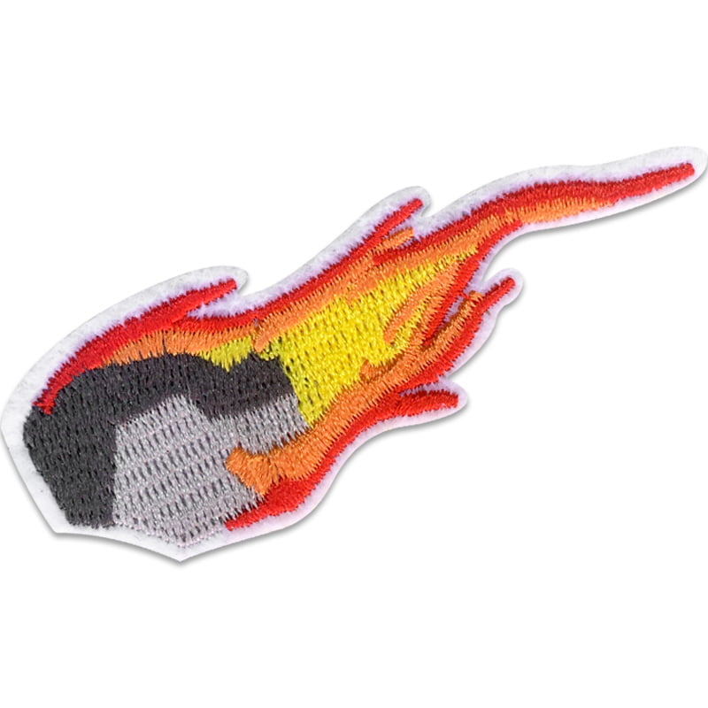 Flammande meteor - Tygmärke