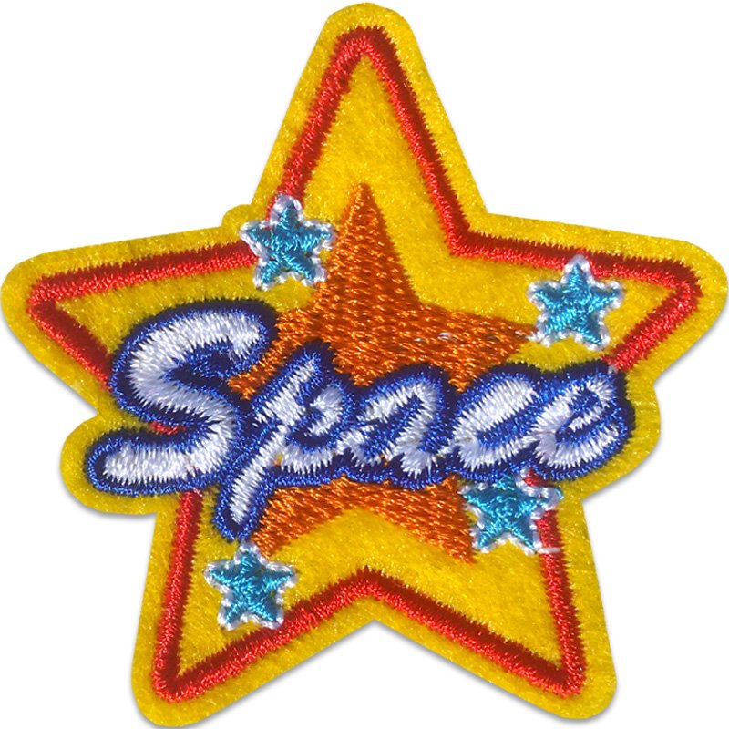 Space stjärna - Tygmärke