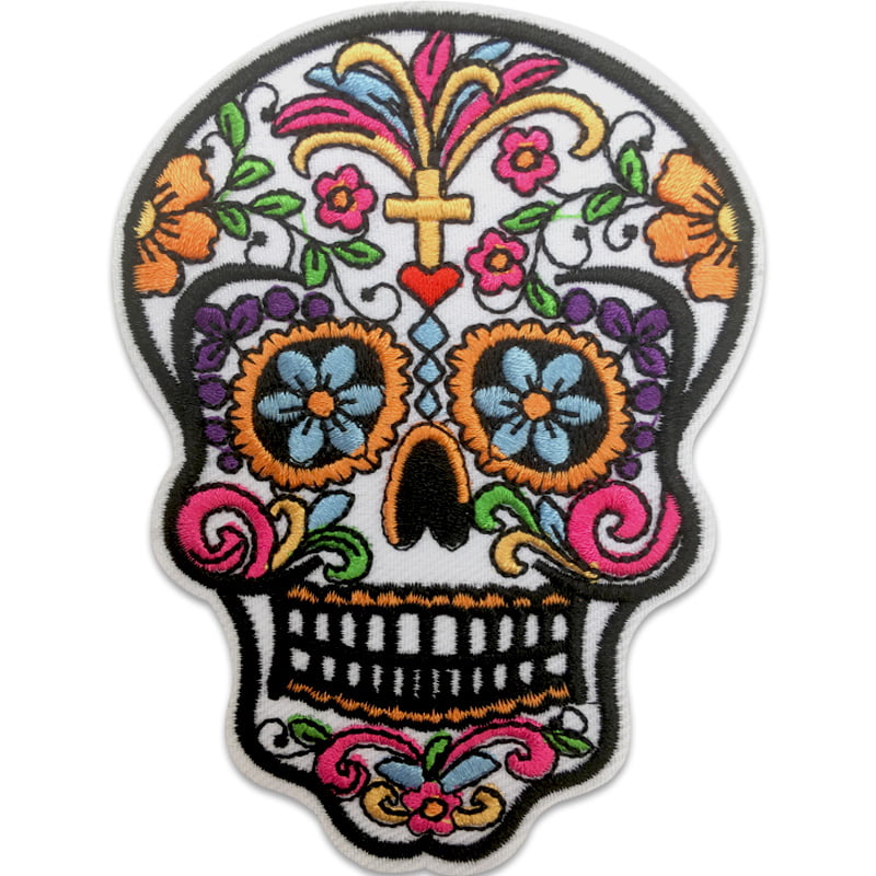 Skull detaljrik - Tygmärke