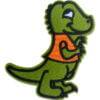 Cool krokodil orange väst - tygmärke