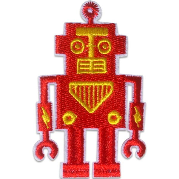 Tygmärke - Röd Robot