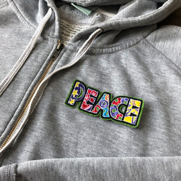 peace hippie - tygmärke tröja