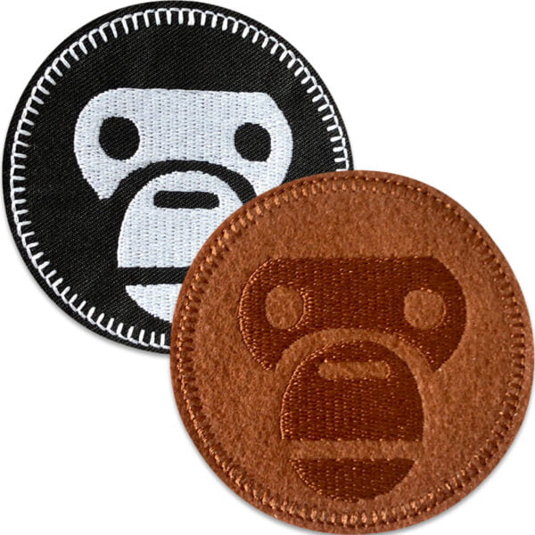 monkey patch brun svart - tygmärken