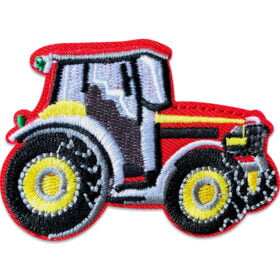 Röd traktor - Tygmärke
