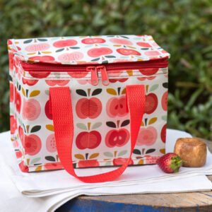 lunchväska med motiv på äpplen