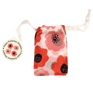 hopvikbar shoppingpåse blommor vintage