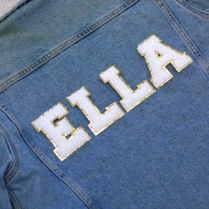 tygmärken stryka-fast bokstäver