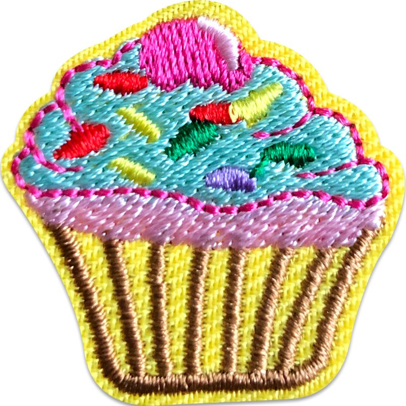 Söt liten Cupcake - Tygmärke