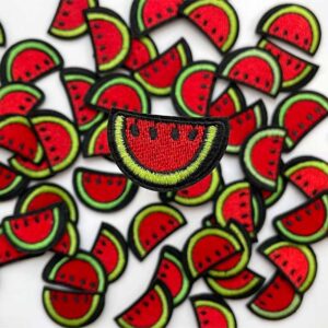 Vattenmeloner tygmärken broderade i flera färger