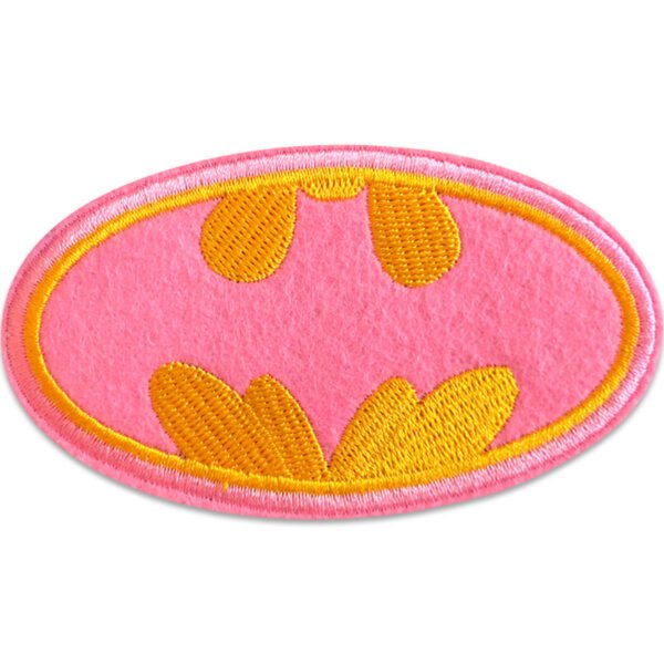 Batwoman bordyrmärke i rosa