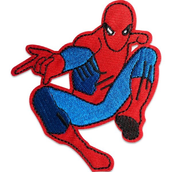 Spindelmannen svingar - tygmärke för kläder