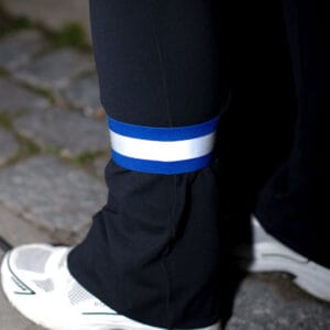 reflexarmband med kardborre blå