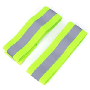 reflexarmband med kardborre gul