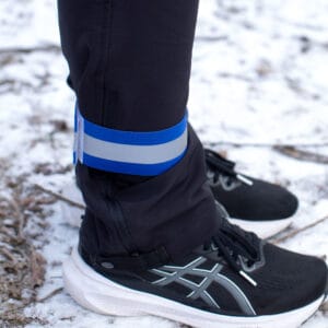 reflexarmband med kardborre blå