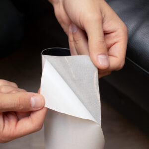 självhäftande läderlapp