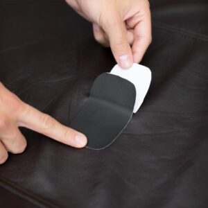 självhäftande läderlapp avart