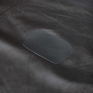 självhäftande läderlapp svart