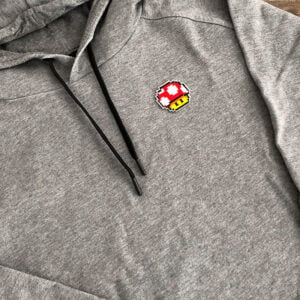 pixel toadsvamp super mario tygmärke tröja
