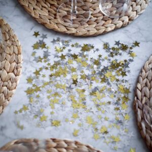 guld och silverstjärnor för pyssel