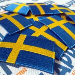 svenska flaggan tygmärken flerpack