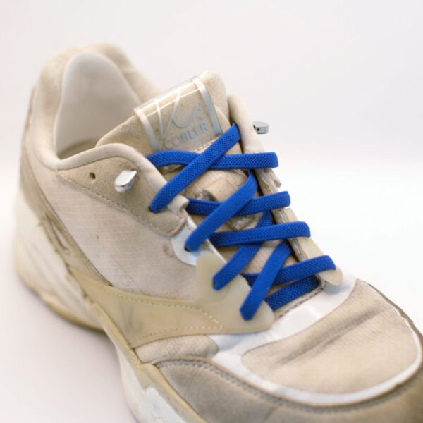 elastiska skosnören blå
