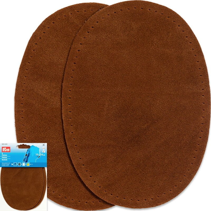 Armbågslappar Velour - Grovlek 0,75 mm - 9,5 x 14,5 cm , Kamel