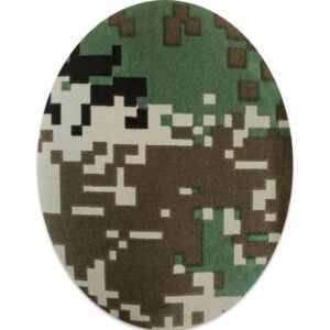 Kamouflage oval lagningslapp