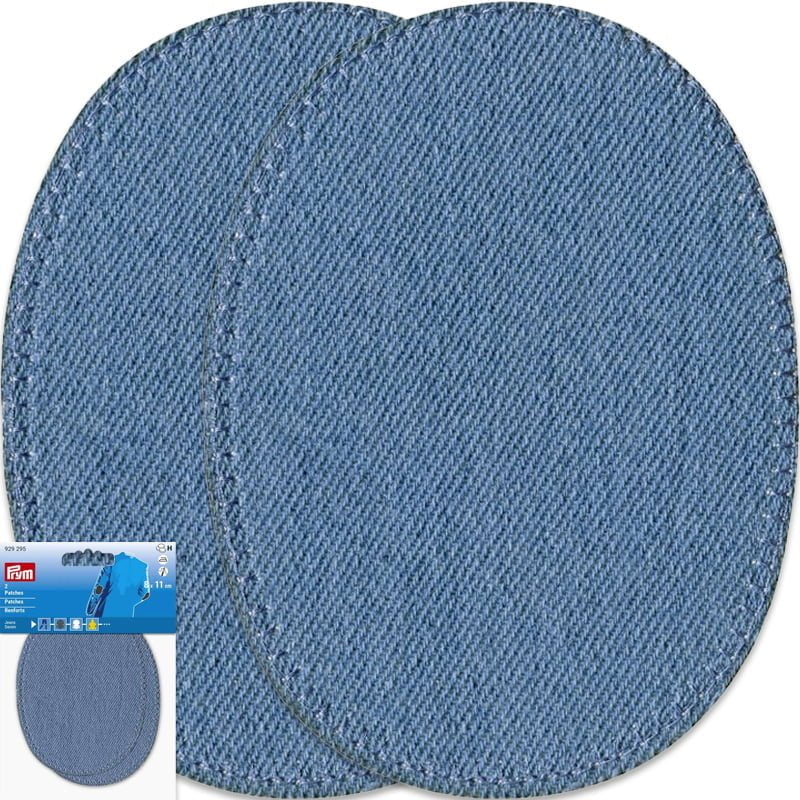 Armbågslappar Jeans - Mellanblå