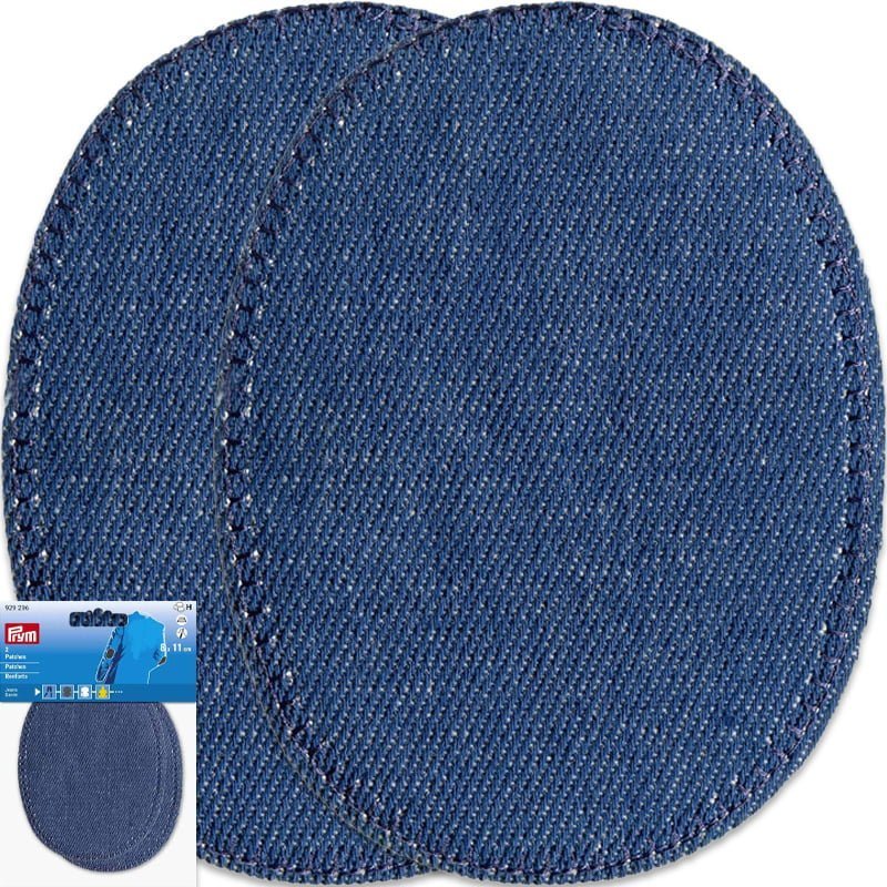 Armbågslappar Jeans - Mörkblå