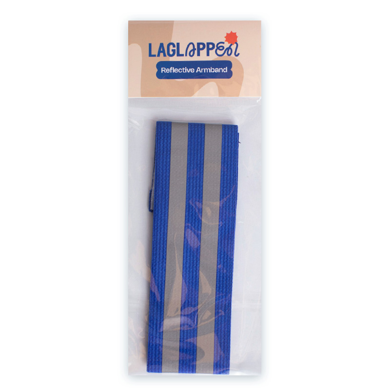 Reflexarmband med kardborre - Blå