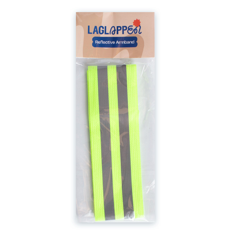 Reflexarmband med kardborre - Gul