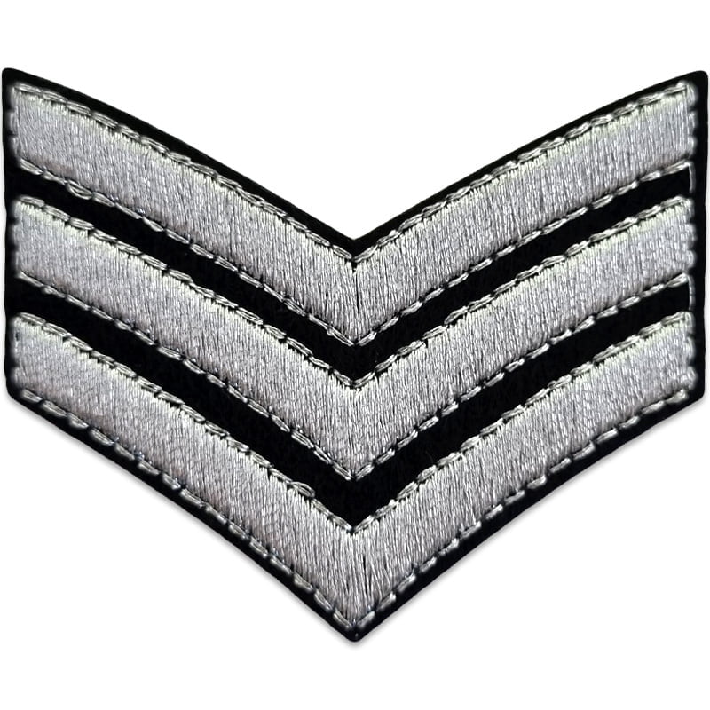 Silver tre vinklar - Tygmärke