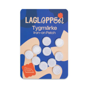 vita knappar att stryka fast