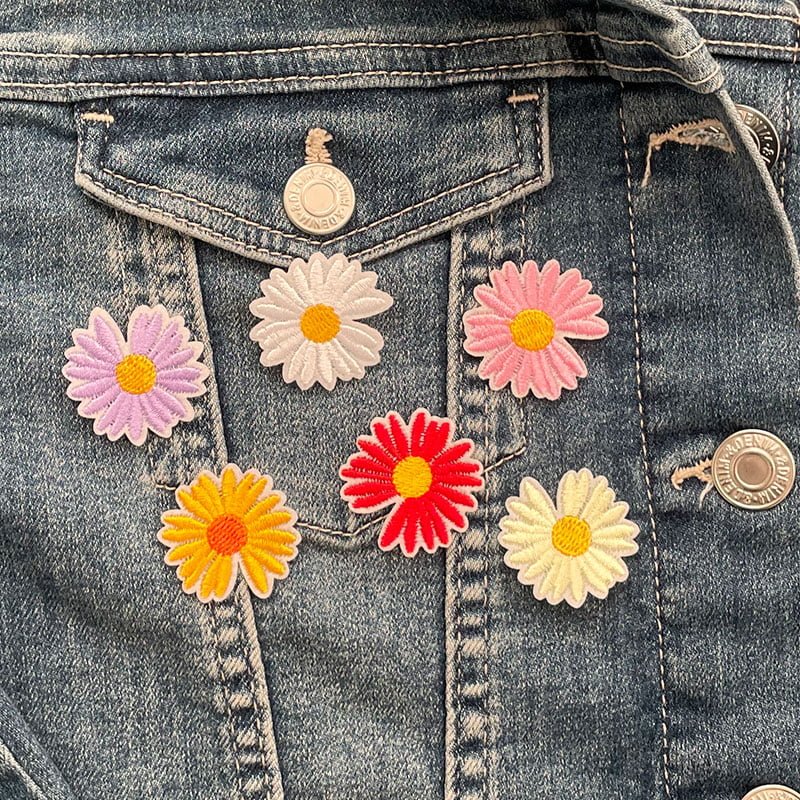 Gerbera - Tygmärken - 3 cm