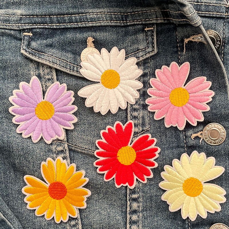 Gerbera - Tygmärken - 5 cm