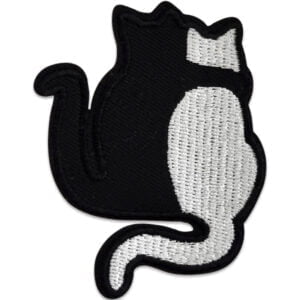 tygmärke svart-vit katter