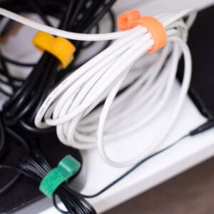 kabelsamlare kardborre flera färger