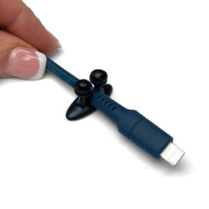 Svart kabelhållare till bilen