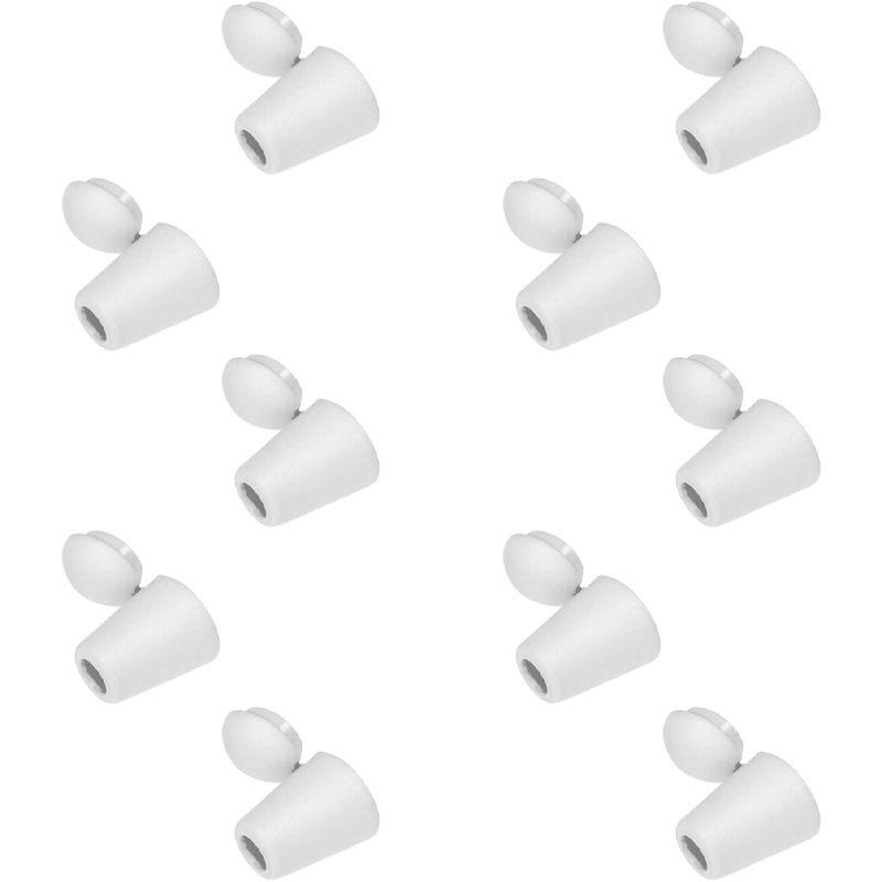 Knutgömmor för snören och snoddar – 10-pack - Vit