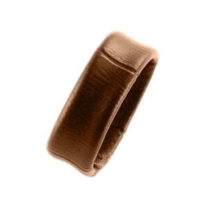 brun ögla i läder till klockarmband