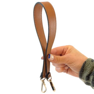 axelrem till handväska brun