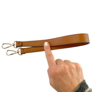 axelrem till handväska brun