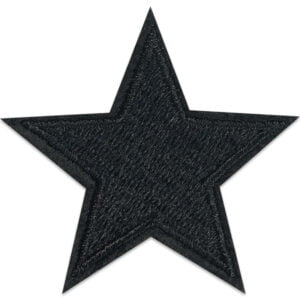svart stjärna tygmärke