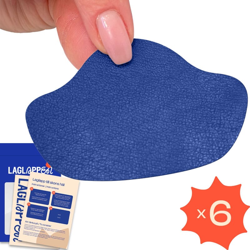 Laga skons hälkappa - Självhäftande laglappar - Blå
